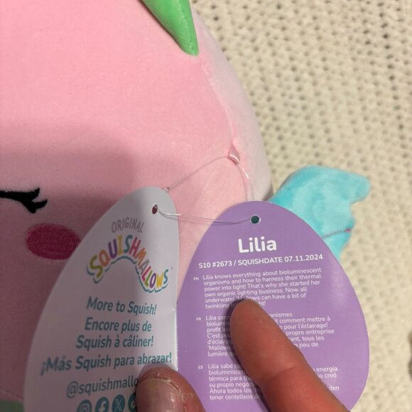 Lilia 10" Monster Squishmallow - Picture 2 of 2